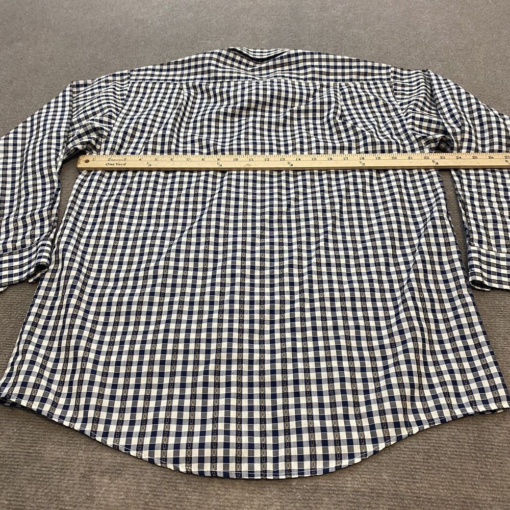 Diesel Shirt Mens Large 16.5 33-34 Knit Plaid Long Sleeve Textured - Picture 9 of 13